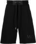 Moncler Trainingsshorts met geborduurd logo Zwart - Thumbnail 1