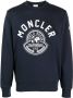 Moncler Sweater met logoprint Blauw - Thumbnail 1