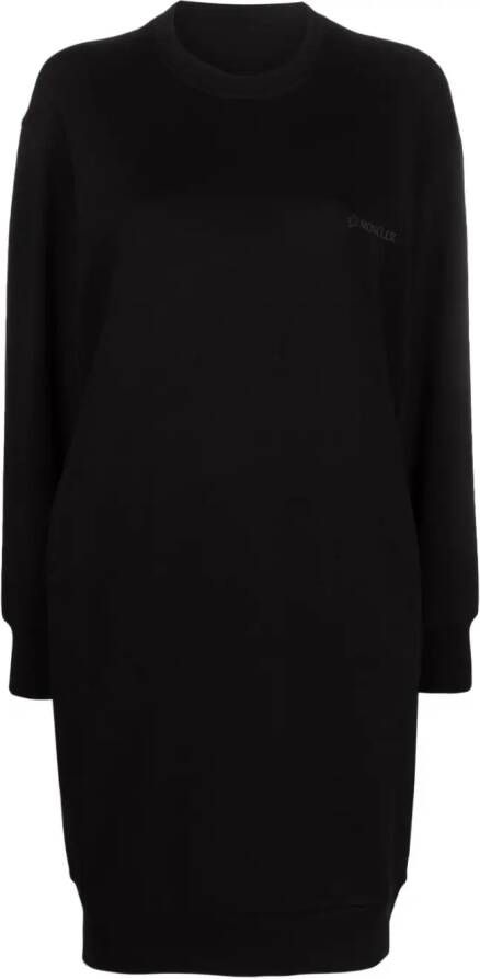 Moncler Maxi-jurk met logopatch Zwart