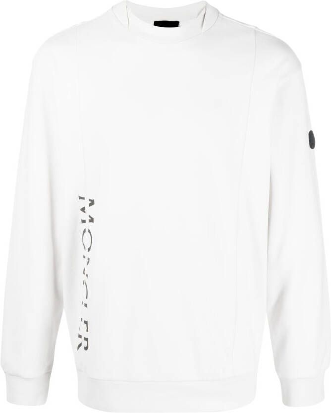 Moncler Sweater met logoprint Grijs