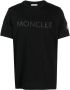 Moncler T-shirt met logoprint Zwart - Thumbnail 1