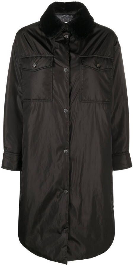 Moncler Lange jas Zwart