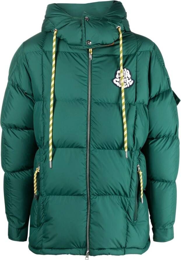 Moncler Gewatteerde parka Groen