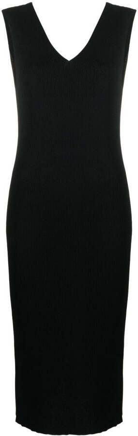 Moncler Mouwloze midi-jurk Zwart