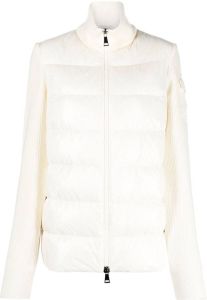 Moncler panelled puffer jacket Wit