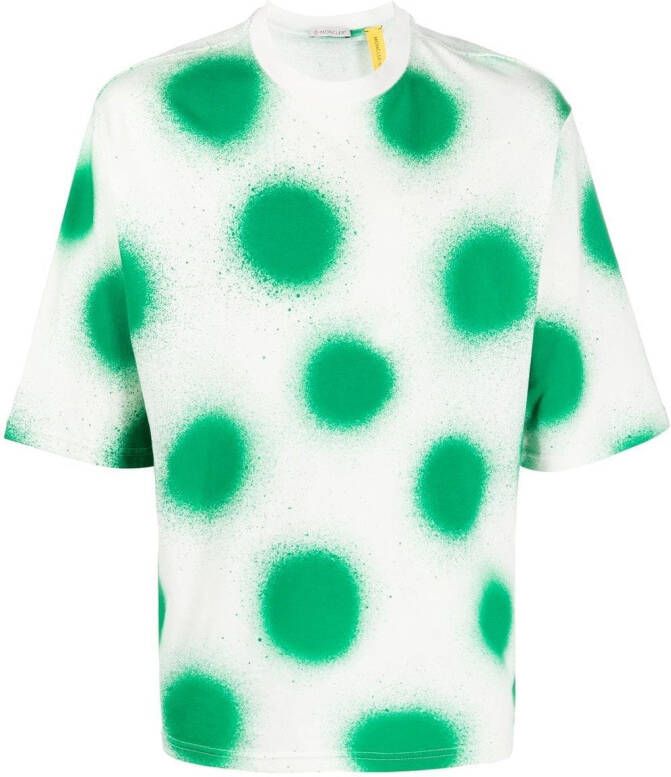 Moncler T-shirt met stippen Groen