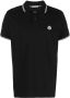 Moncler Poloshirt met logopatch Zwart - Thumbnail 1