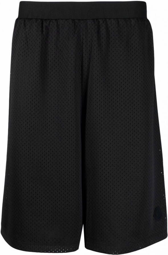 Moncler Shorts met logoband Zwart