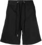 Moncler Shorts met trekkoordtaille Zwart - Thumbnail 1