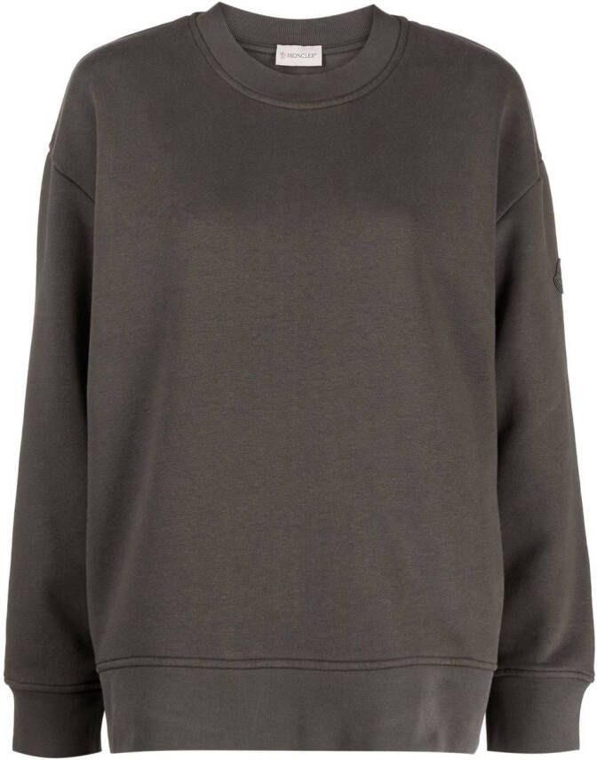 Moncler Sweater met logopatch Grijs