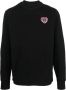 Moncler Sweater met logopatch Zwart - Thumbnail 1