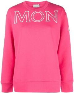 Moncler Sweater met ronde hals Roze