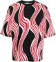 Moncler T-shirt met abstracte print Zwart - Thumbnail 1