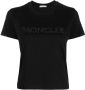 Moncler T-shirt met logo Zwart - Thumbnail 1