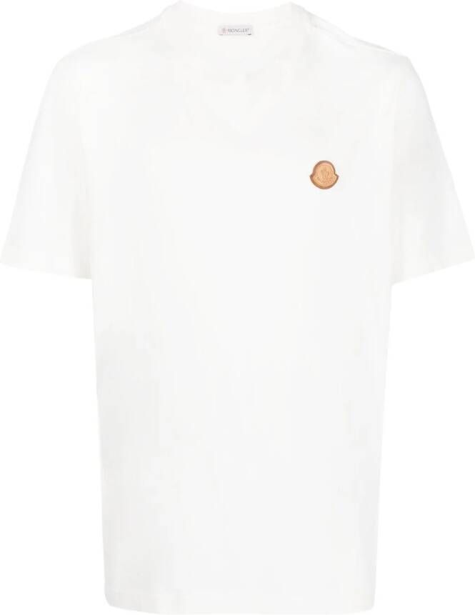 Moncler T-shirt met logopatch Wit