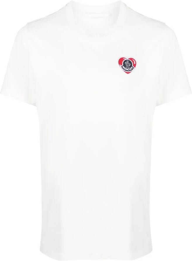 Moncler T-shirt met logopatch Wit