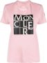 Moncler T-shirt met logoprint Roze - Thumbnail 1