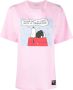 Moncler T-shirt met print Roze - Thumbnail 1