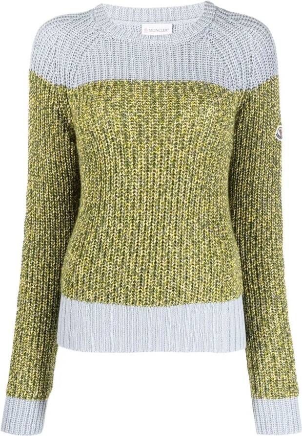 Moncler Trui met colourblocking Blauw