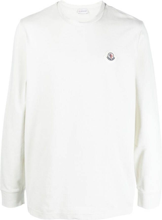 Moncler Trui met ronde hals Wit