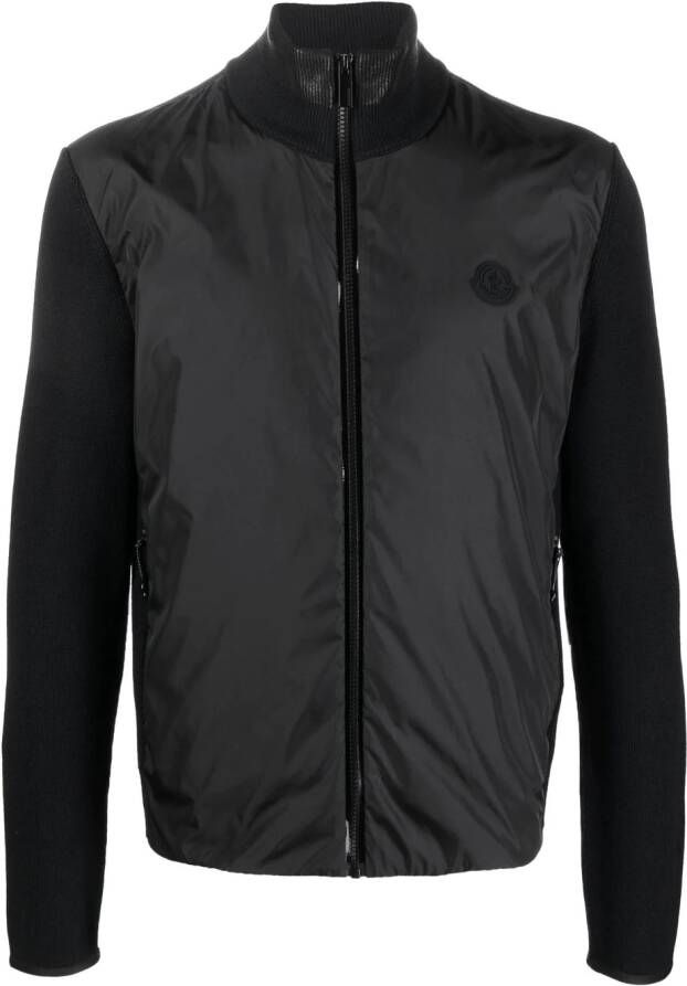 Moncler Grenoble Vest met logopatch Zwart