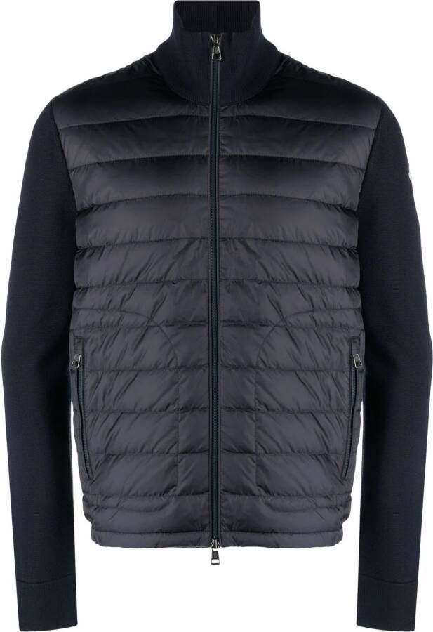Moncler Gewatteerd vest met vlakken Blauw