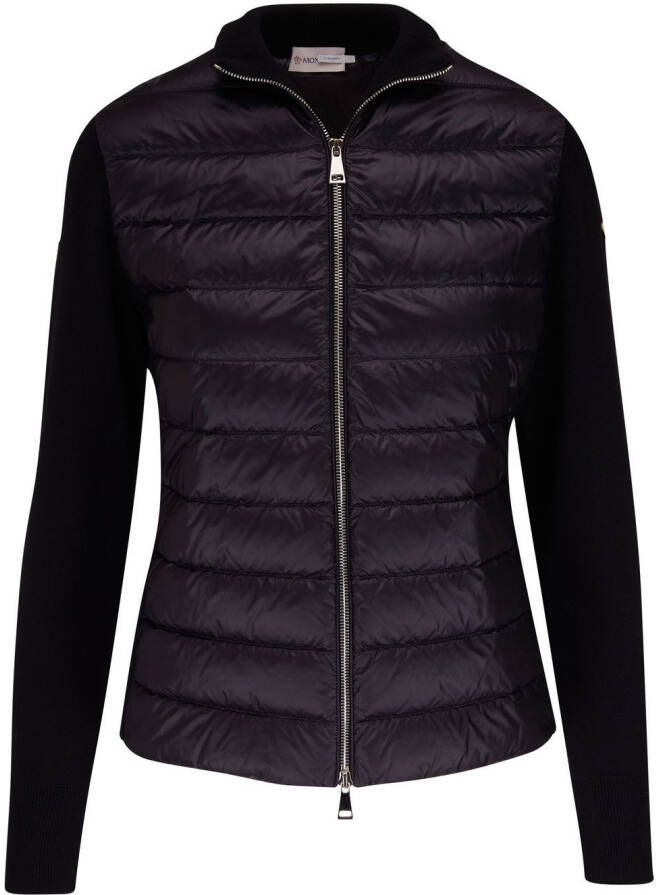 Moncler Wollen jack Zwart