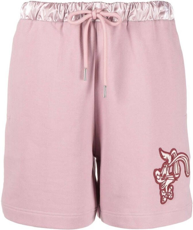 Moncler x Disney katoenen shorts Roze