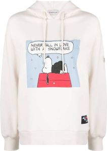 Moncler x Peanuts hoodie met trekkoord Wit