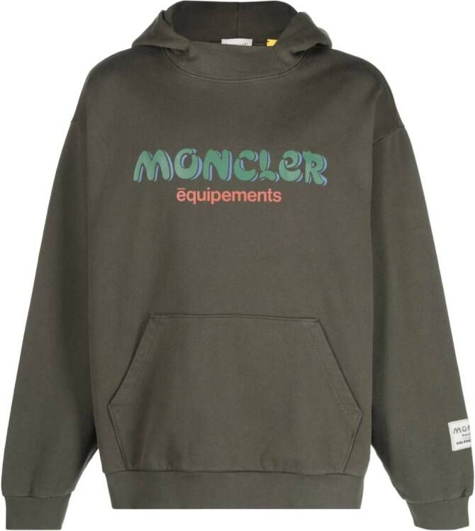 Moncler x Salehe Bembury hoodie met logoprint Groen