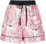 Moncler Zijden shorts Roze - Thumbnail 1