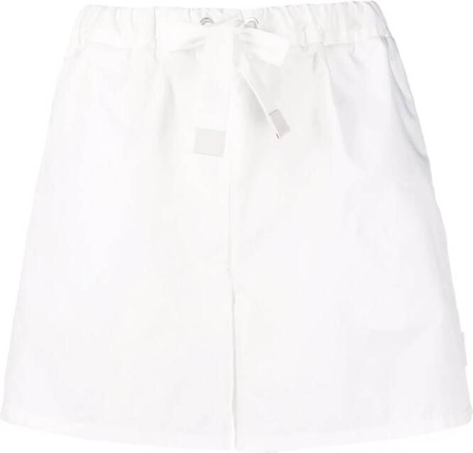 Moncler Zijden shorts Wit