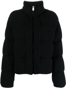 Moncler x 1017 ALYX 9SM ribbed-knit jacket Zwart