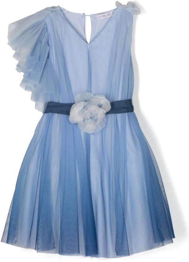 Monnalisa Asymmetrische jurk Blauw