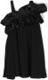 Monnalisa Asymmetrische jurk Zwart - Thumbnail 1