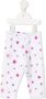 Monnalisa Broek met bloe print Wit - Thumbnail 1