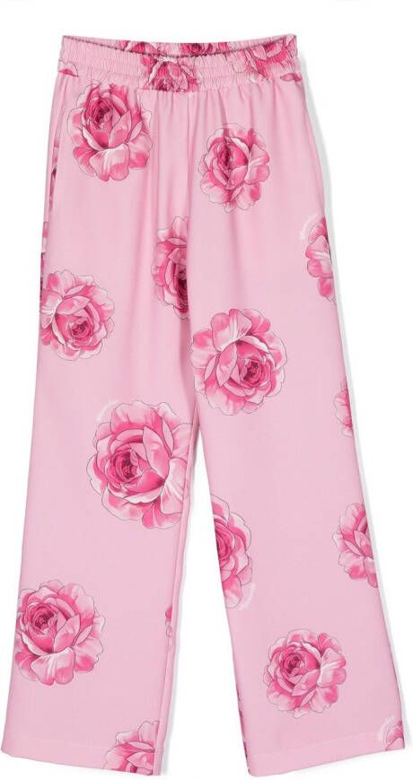 Monnalisa Broek met wijde pijpen Roze