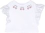 Monnalisa T-shirt verfraaid met kers Wit - Thumbnail 1