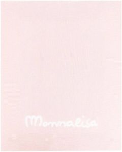 Monnalisa Deken met geborduurd logo Roze