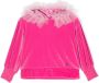 Monnalisa Fluwelen hoodie Roze - Thumbnail 1