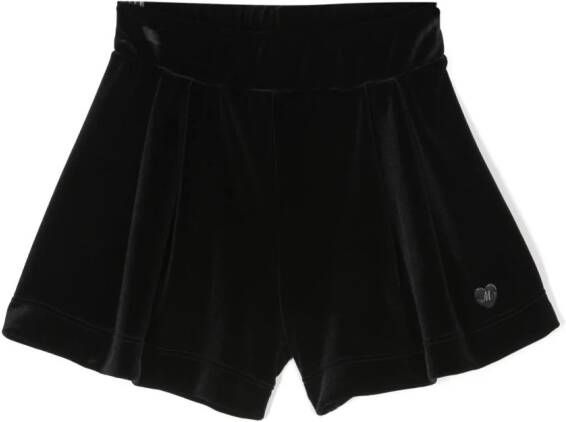 Monnalisa Fluwelen shorts Zwart