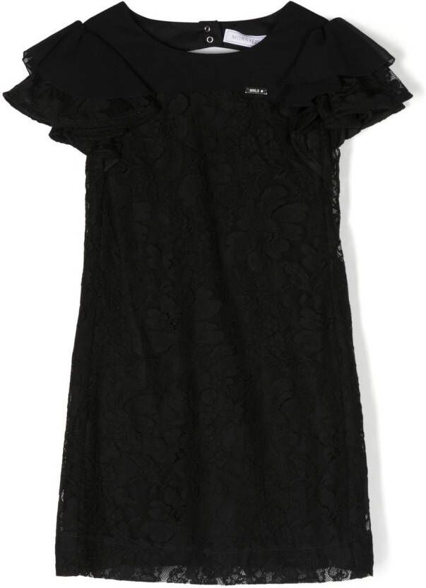 Monnalisa Gelaagde jurk Zwart