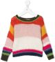 Monnalisa Gestreepte trui Beige - Thumbnail 1