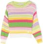 Monnalisa Gestreepte trui Roze - Thumbnail 1