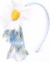 Monnalisa Haarband met bloe applicatie Blauw - Thumbnail 1
