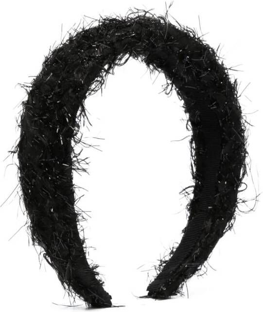 Monnalisa Haarband met franje Zwart