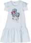 Monnalisa Jurk met lage taille Blauw - Thumbnail 1