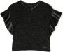 Monnalisa Metallic shirt Zwart - Thumbnail 1