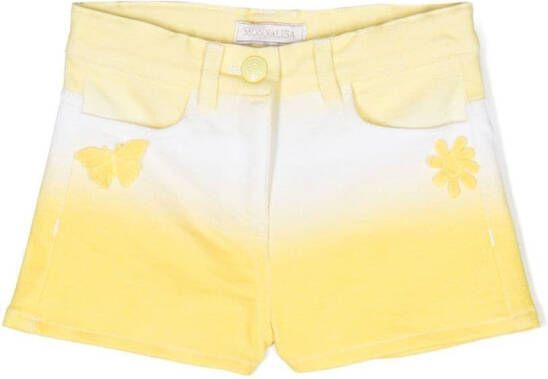 Monnalisa Mini-shorts met kleurverloop Geel