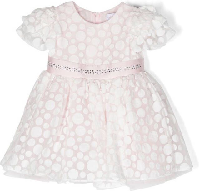 Monnalisa Jurk met stippen Roze